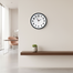 Ajanta Black Plastic Analog Wall Clock-Stylish Home and Office Decor image