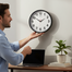 Ajanta Black Plastic Analog Wall Clock-Stylish Home and Office Decor image