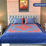 Allora Navy Blaze Embroidery Bed Sheet image