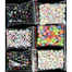 Alphabet Plastic Beads 6 Types 10gm Each Total 60gm Pack image