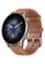 Amazfit GTR 3 Pro Smart Watch With Classic Navigation Crown, B.Phone Call, BioTracker 3.0 and Alexa - Brown Leather image