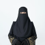 Glam Touch Ameera Foodie Niqab | Black image