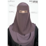 Glam Touch Ameera - Saudi Style Double Part Short Niqab | image