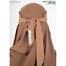Glam Touch Ameera - Saudi Style Double Part Short Niqab | image
