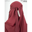 Glam Touch Ameera - Saudi Style Double Part Short Niqab | image
