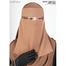 Glam Touch Ameera - Saudi Style Double Part Short Niqab | image