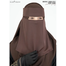 Glam Touch Ameera - Saudi Style Double Part Short Niqab | image