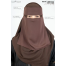 Glam Touch Ameera - Saudi Style Double Part Short Niqab | image