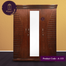 Andormahal Stylish MDF 3 Part Almirah With Mirror image