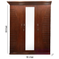 Andormahal Stylish MDF 3 Part Almirah With Mirror image