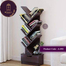 Andormahal (Mdf Laminated Board) Tree Style Book Shelf Corner with Drawer image