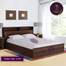 AndorMahal Stylish Single Size Bed (MDF) (4feet by 7feet by 1feet) image