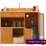 Andormahal Kitchen Storage Cabinet Glass View Made of Melamine Laminated Board (Code- A83z) image