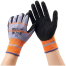 Anti Cutting And Anti-Skid Nylon Latex Gloves Workplace Safety Hand Protection Cut-Resistant Red Gloves For Labor Work, Kitchen Works, Gardening, Household, Motor Cycle Riding. image