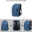 Arctic Hunter B00388 Business and Laptop Backpack Blue image