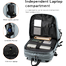 Arctic Hunter B00391 Laptop Sports and Travel Backpack - Grey image