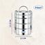 Arihant's Stainless Steel Traditional Four Compartment Tiffin Box image