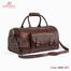 Armadea Big Size Travel Bag with Shoe Compartment Chocolate image
