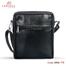 Armadea Genuine Leather Messenger Bag For Men Black image