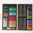 Art Painting Set Wooden Box 180 Pcs - Free Handmade Drawing Pad A4 Size 20 Pages image