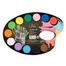 Artist Palette Water Colour Set of 12 Color 1Paint Brush (Small Size) image