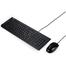 Asus U2000 Wired Keyboard Mouse Combo - Black image