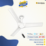 Atomberg Aris Starlight 48 Inch Silent Energy Efficient BLDC Ceiling Fan (Marble White) image