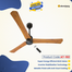 Atomberg Renesa Plus 56 Inch 35 Watt BLDC Ceiling Fan (Golden OakWood) Pack image
