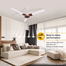 Atomberg Studio Plus 48 Inch 35 Watt BLDC Ceiling Fan ( White Teakwood) image