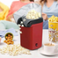 Automatic Electric Popcorn Maker With Hot Air Top Cover Plastic Household and Car Popcorn Machine image