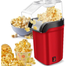Automatic Electric Popcorn Maker With Hot Air Top Cover Plastic Household and Car Popcorn Machine image