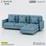 Axon L-shaped sofa । HSV2-034 image