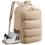 BAGSMART 35L Travel Backpack Women, 17.3 Inch Carry On Backpack Flight Approved, Personal Item Backpack Travel Bag, Water Resistant Casual Daypack, Desert image