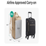 BAGSMART 35L Travel Backpack Women, 17.3 Inch Carry On Backpack Flight Approved, Personal Item Backpack Travel Bag, Water Resistant Casual Daypack, Desert image