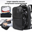 BANGE 7875-1 Vacuum Compression Backpack Unisex Large-Capacity Travel Backpack image