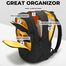 BANGE New Travel Waterproof Soft Lightweight Student Casual Bag Men Laptop Backpack Black image