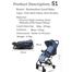 BBH SEAHORSE S1 New Baby Luggage Stroller pocket pram S1- Blue -123729369 image
