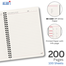 Hearts BD Spiral Off-White Paper Notebook–200 Pages (100 Sheets)-80 GSM image