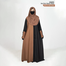 BUSHRAH CONTRAST ABAYA | Milk Coffee image