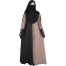 Glam Touch BUSHRAH CONTRAST ABAYA | Mocha image