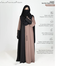 Glam Touch BUSHRAH CONTRAST ABAYA | Mocha image
