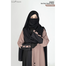 Glam Touch BUSHRAH CONTRAST ABAYA | Mocha image