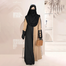 Glam Touch BUSHRAH CONTRAST ABAYA | Peanut image