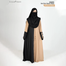 Glam Touch BUSHRAH CONTRAST ABAYA | Peanut image