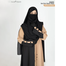 Glam Touch BUSHRAH CONTRAST ABAYA | Peanut image