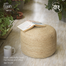 Baah Jute Puffy Stool For Home and Office image