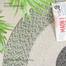 Baah Light Green and Gray Jute Rug 3′ Dia image