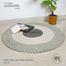 Baah Light Green and Gray Jute Rug 3′ Dia image