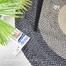 Baah’s Black And Matte Gold Jute Rug 5′ dia image