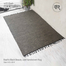 Baah’s Black Beauty Jute Handwoven Rug 6×4 image